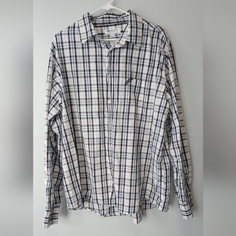 Ecko Unlimited Plaid Button Down Long Sleeve Mens XXL
